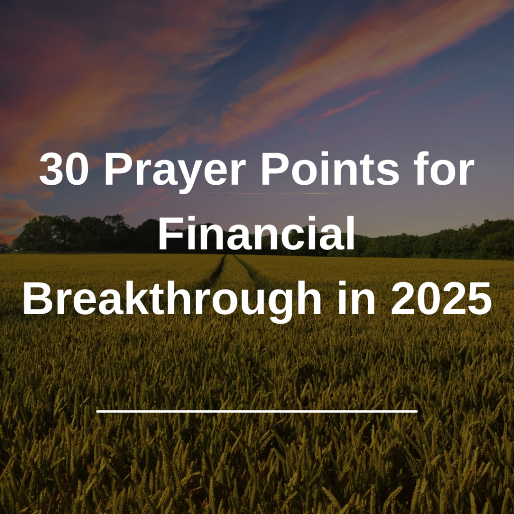 Prayer For Financial Breakthrough In Everyday Prayer Guide