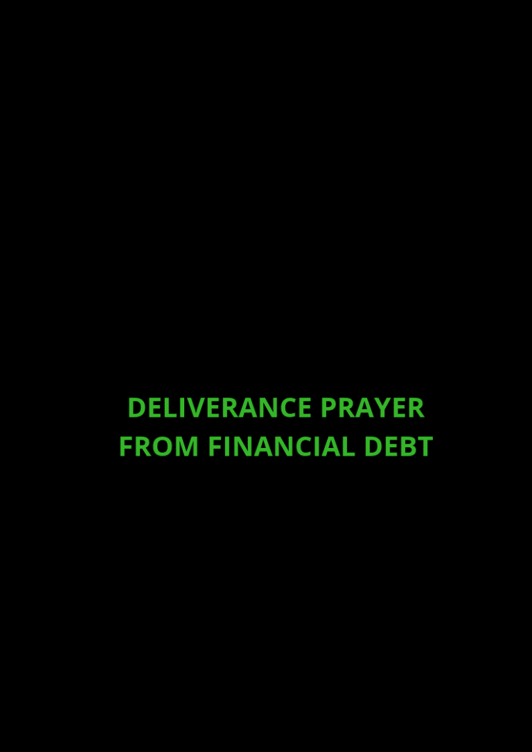 14 Deliverance prayer from financial debt