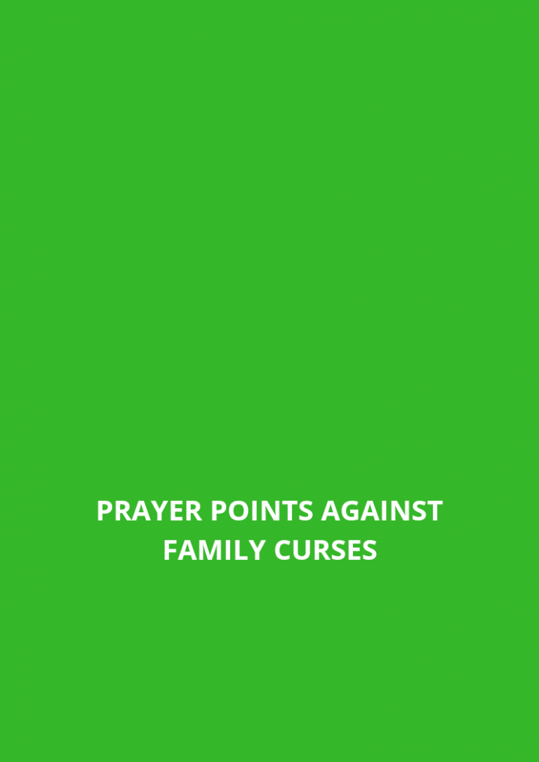 40 Prayer points against family curses