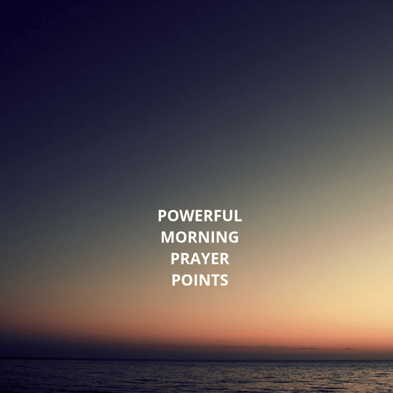 30 Powerful morning prayer points