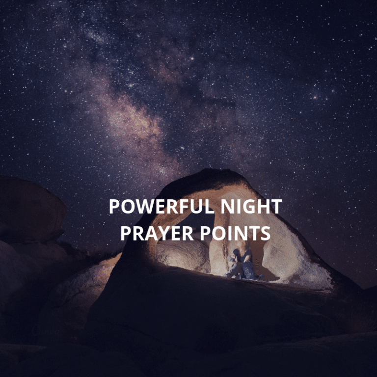 18 powerful night prayer points