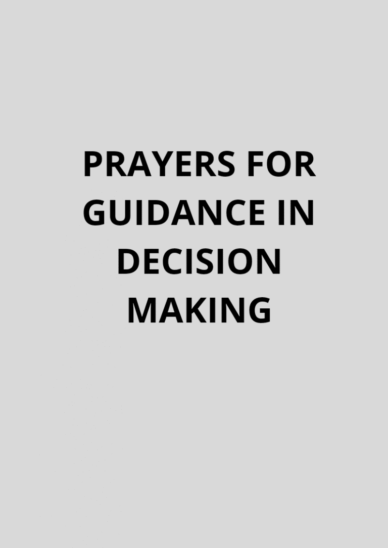 30 Prayers For Guidance In Decision Making