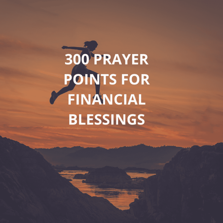 300 Prayer Points For Financial Blessings