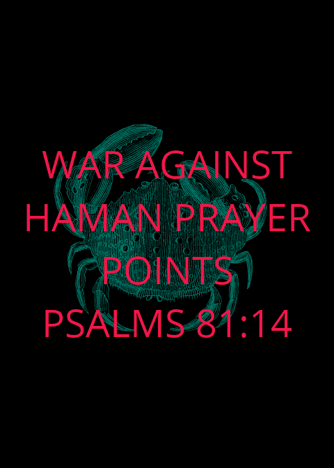 ハマンの祈りポイントに対する戦争 祈りのポイント