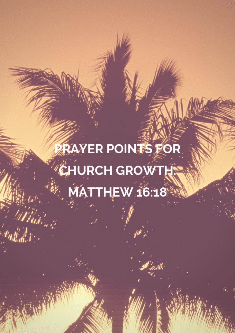 31 Prayer Points For The Church Growth