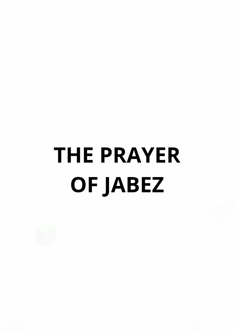 What Is The Meaning Of The Prayer Of Jabez