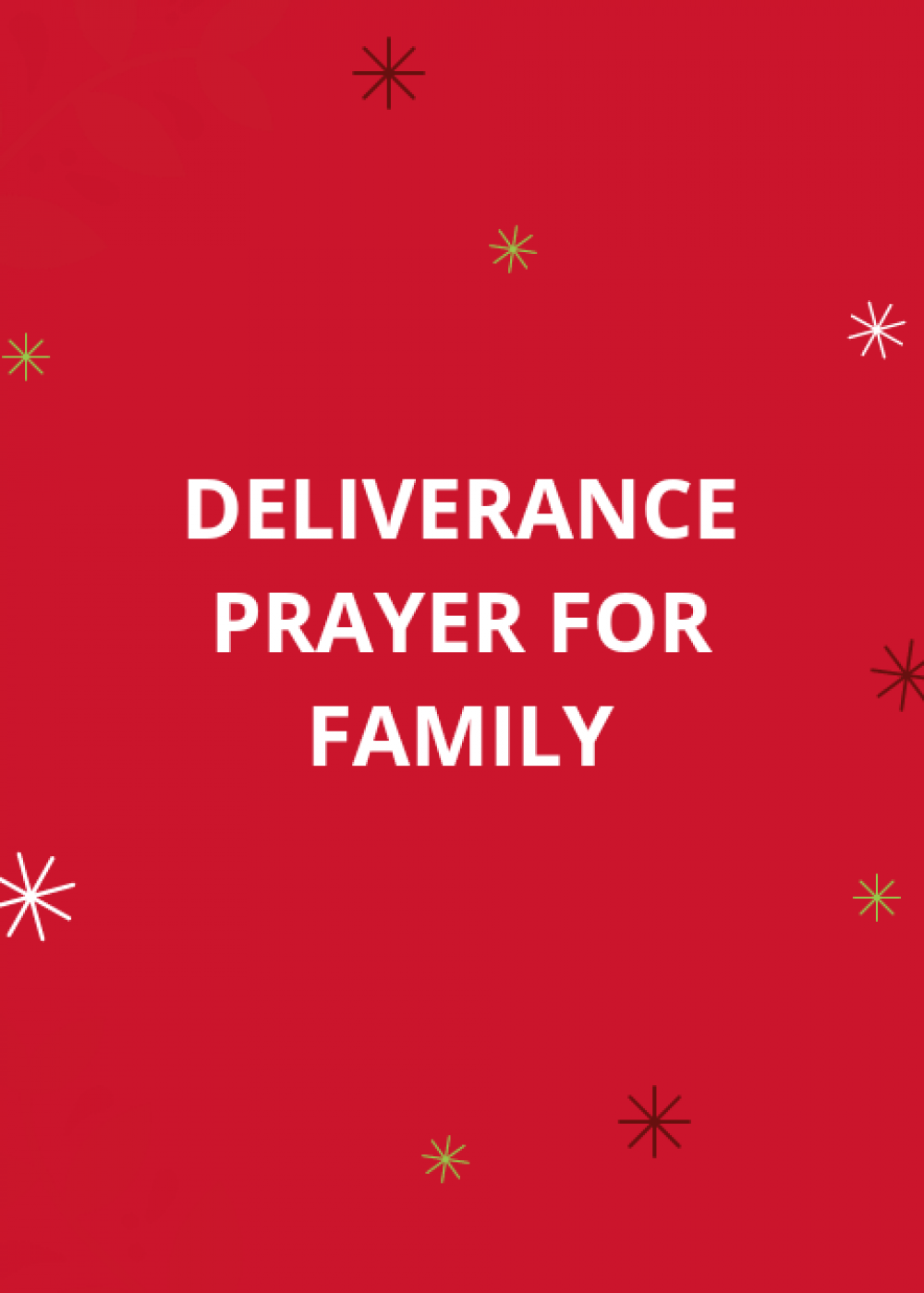 80 Deliverance Prayer From Family Bondage | PRAYER POINTS