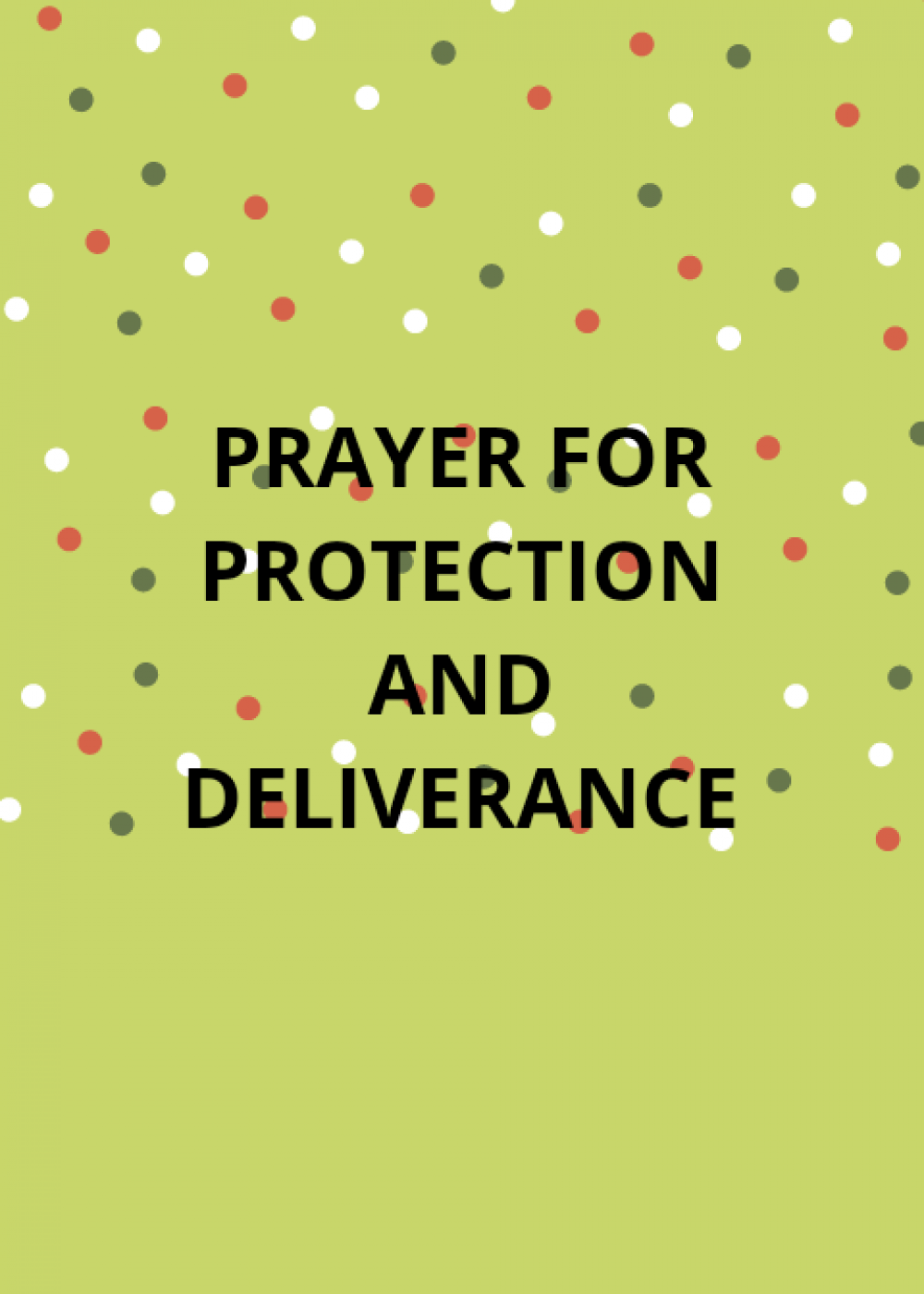 Prayer For Protection And Deliverance From Enemy Attacks | PRAYER POINTS