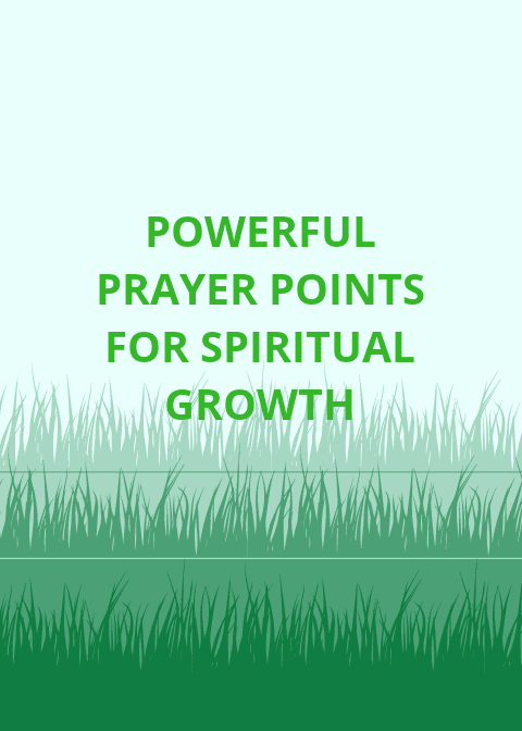 Molitvene točke za duhovni rast