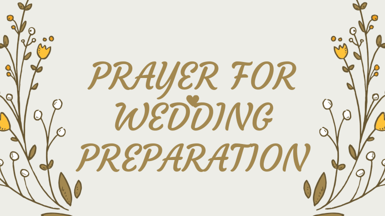 Prayer Points For Wedding Preparation