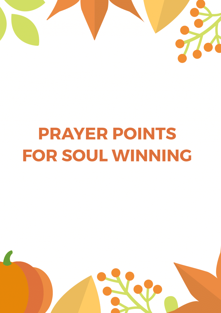 Prayer Points For Soul Winning