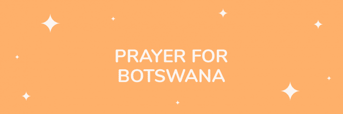 อธิษฐานเผื่อชนชาติบอตสวานา