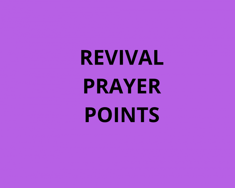 30 Prayer Points On Revival With Bible Verses