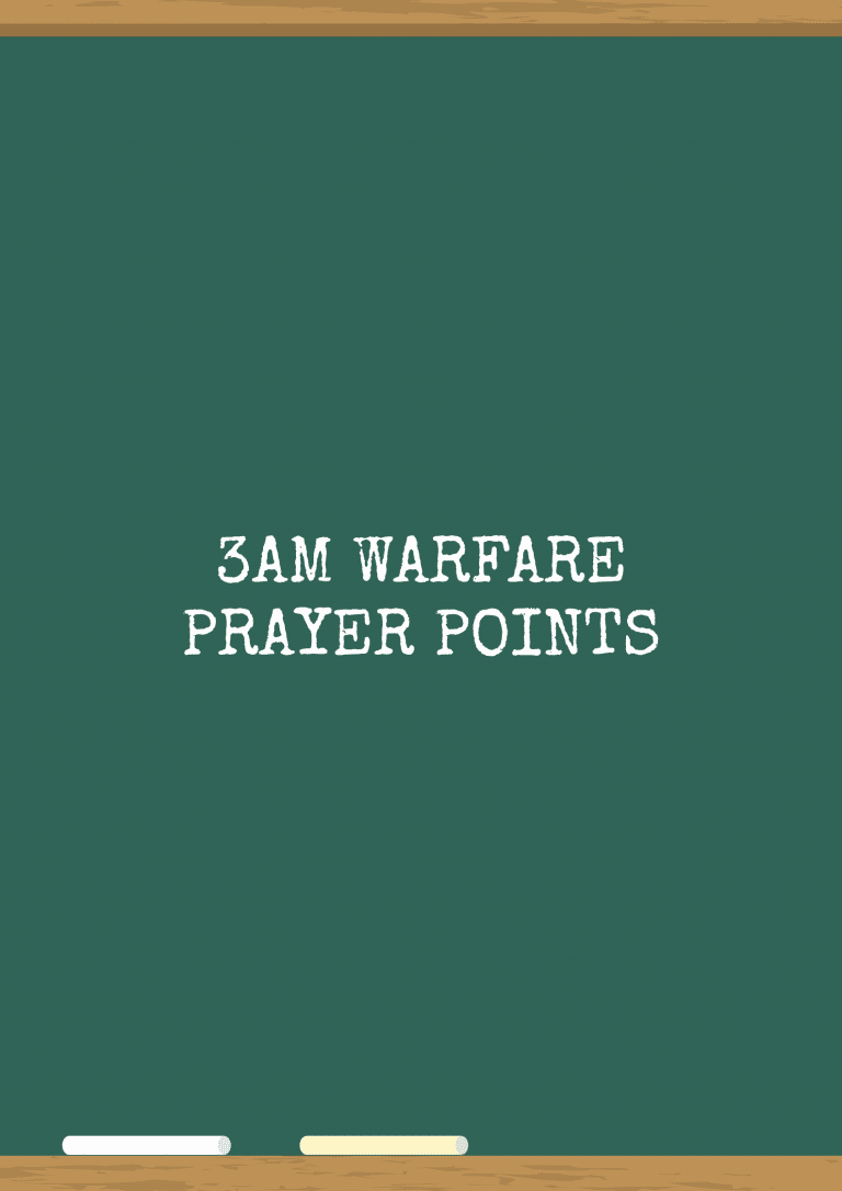3Am Warfare Prayer Points
