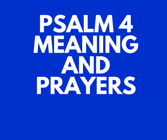 Salmo 4 Oración por ayuda
