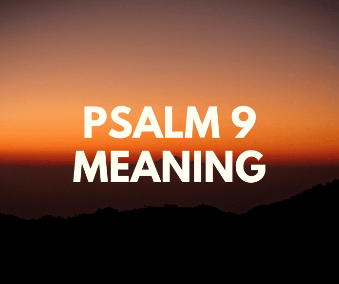 معنى المزمور 9