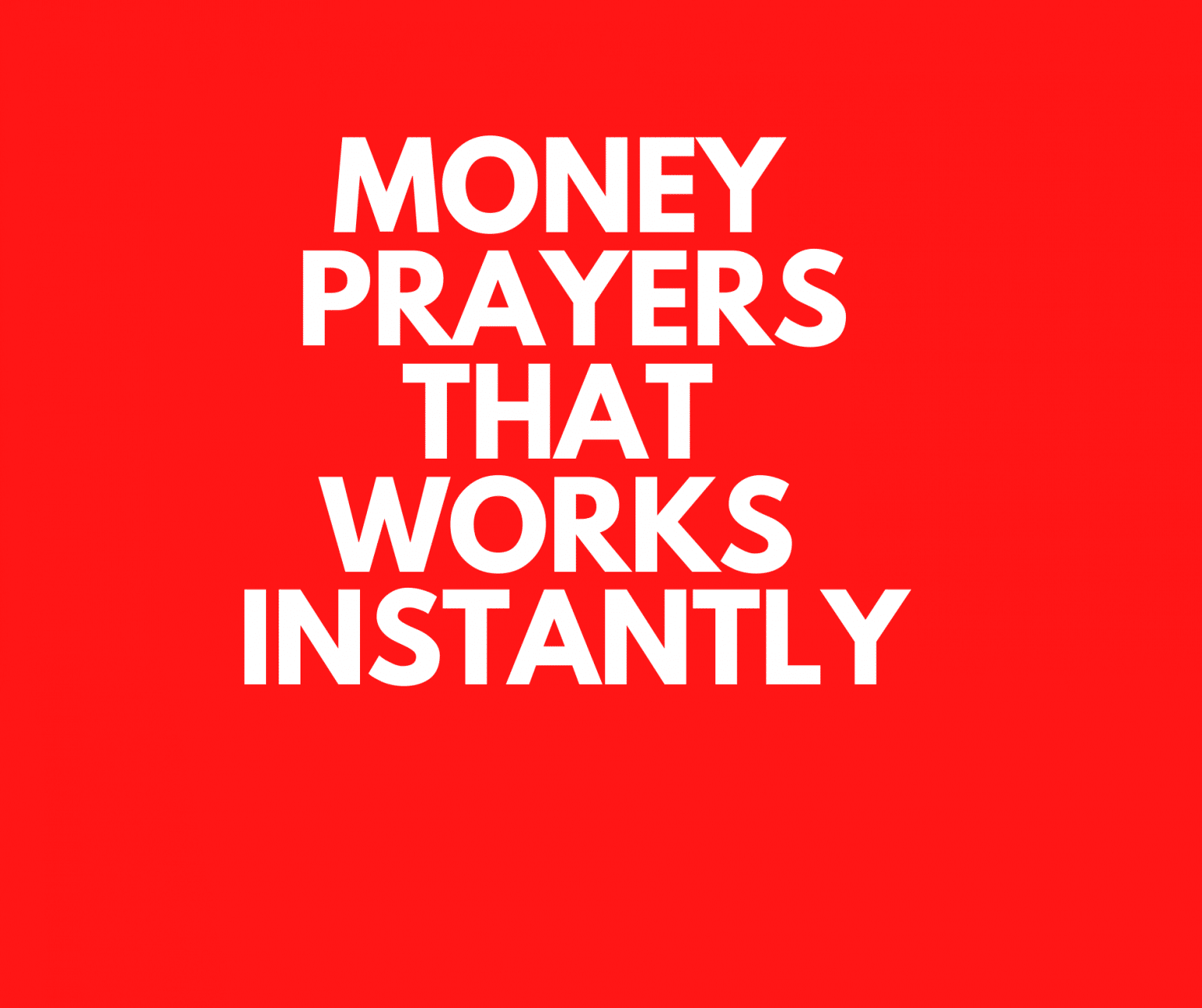 Money Prayers That Work Instantly | PRAYER POINTS