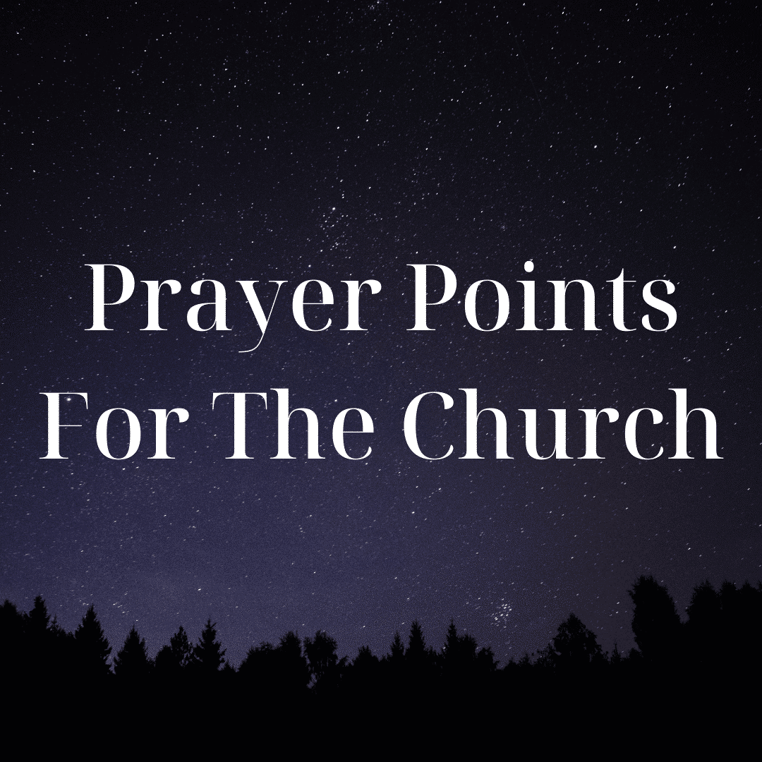 Prayer Points For The Church Everyday Prayer Guide