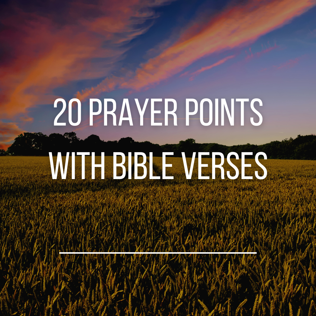 20 Prayer Points With Bible Verses - Everyday Prayer Guide