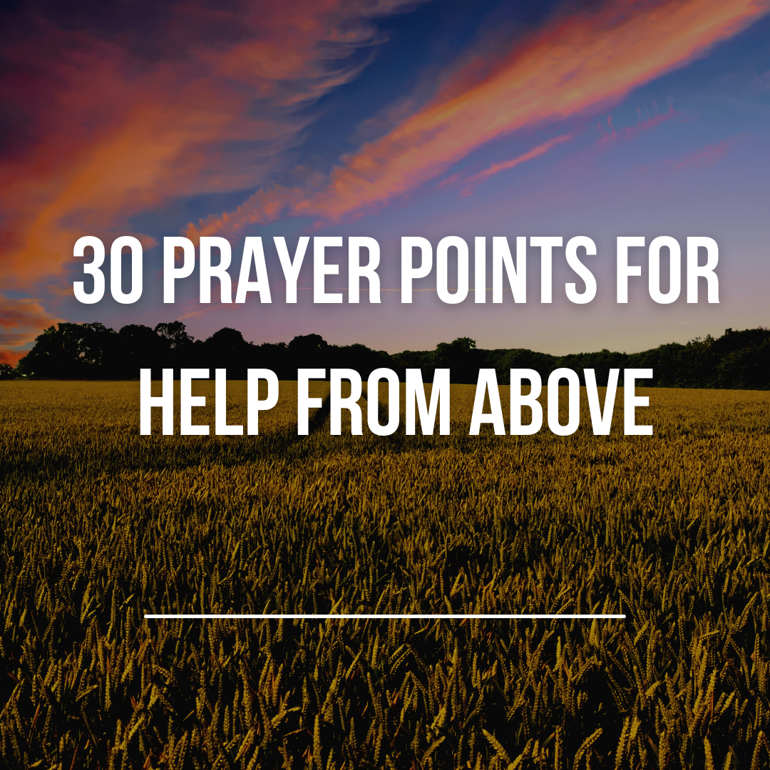 30 Prayer Points For Help From Above Everyday Prayer Guide