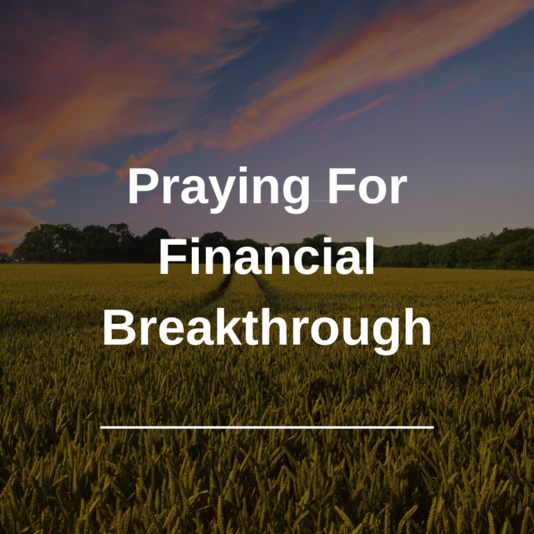 Praying For Financial Breakthrough