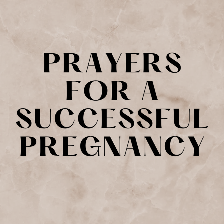 Prayers For A Successful Pregnancy