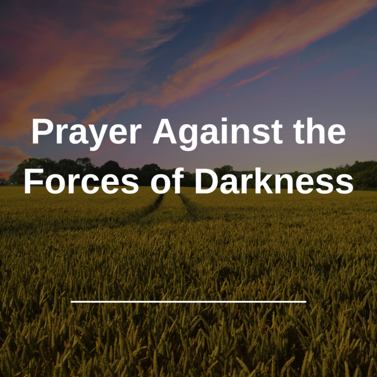 Prayer Against the Forces of Darkness